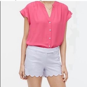 Lavender scalloped shorts